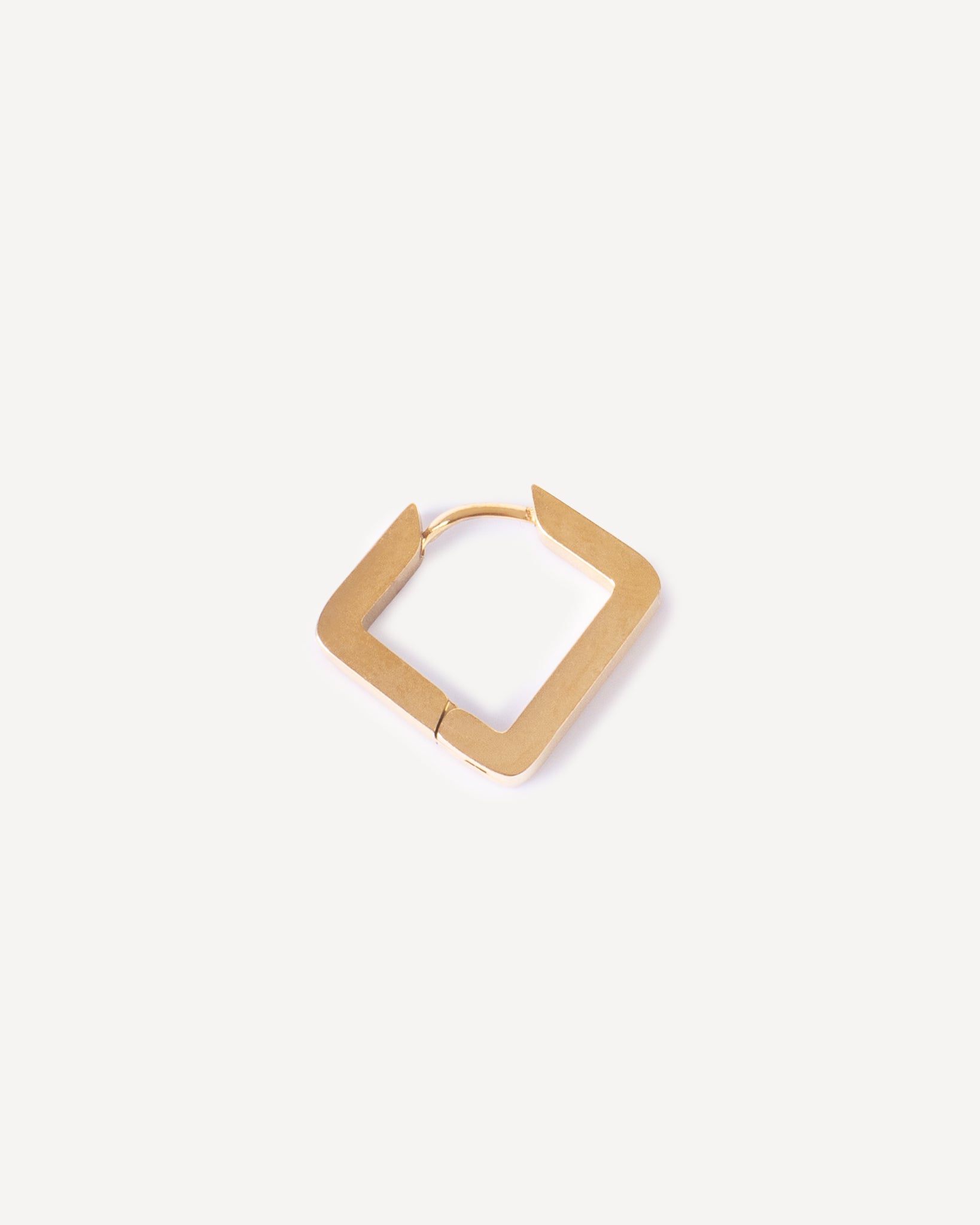 Bold Triangle Gold Hoops