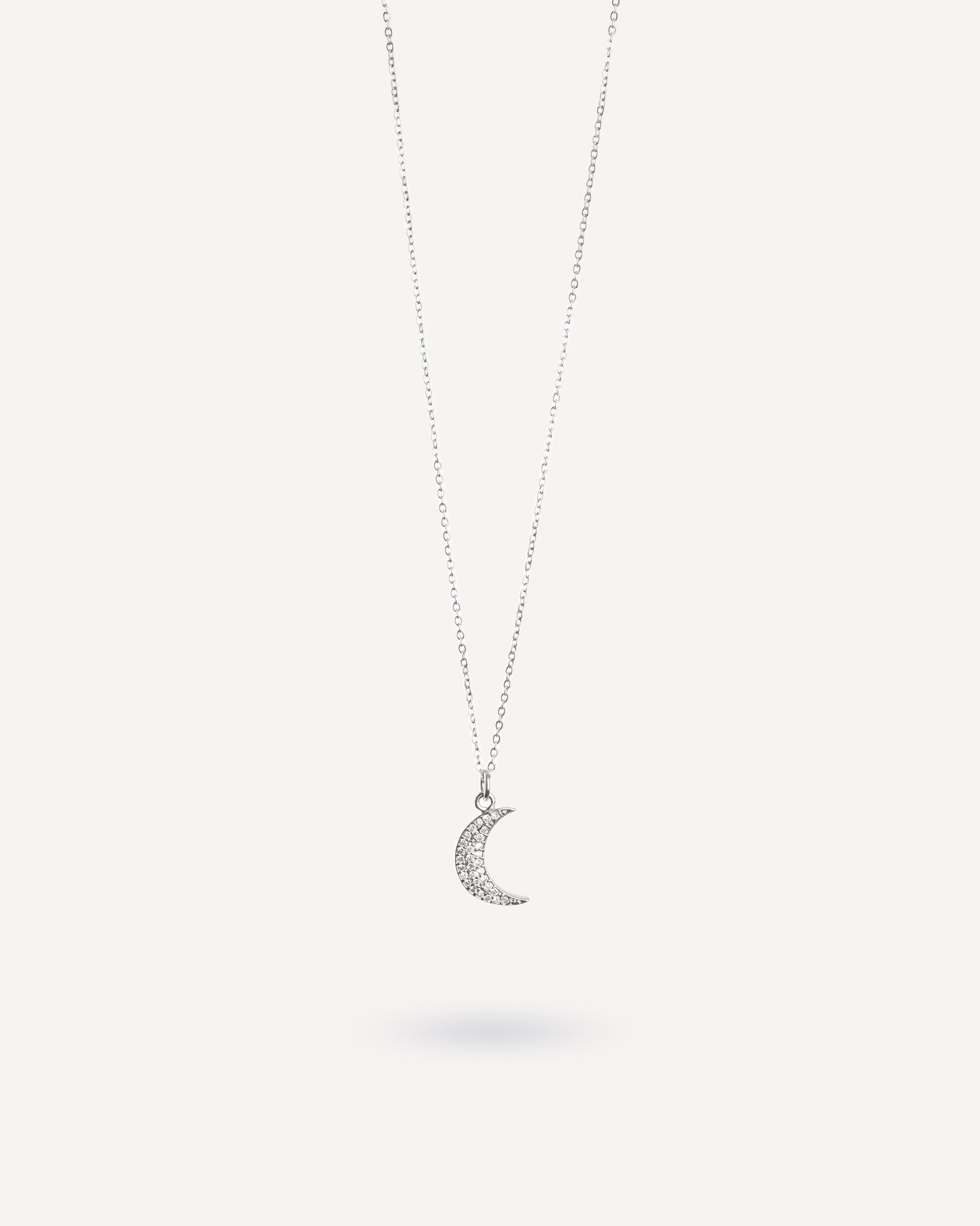 Crescent Silver Necklace