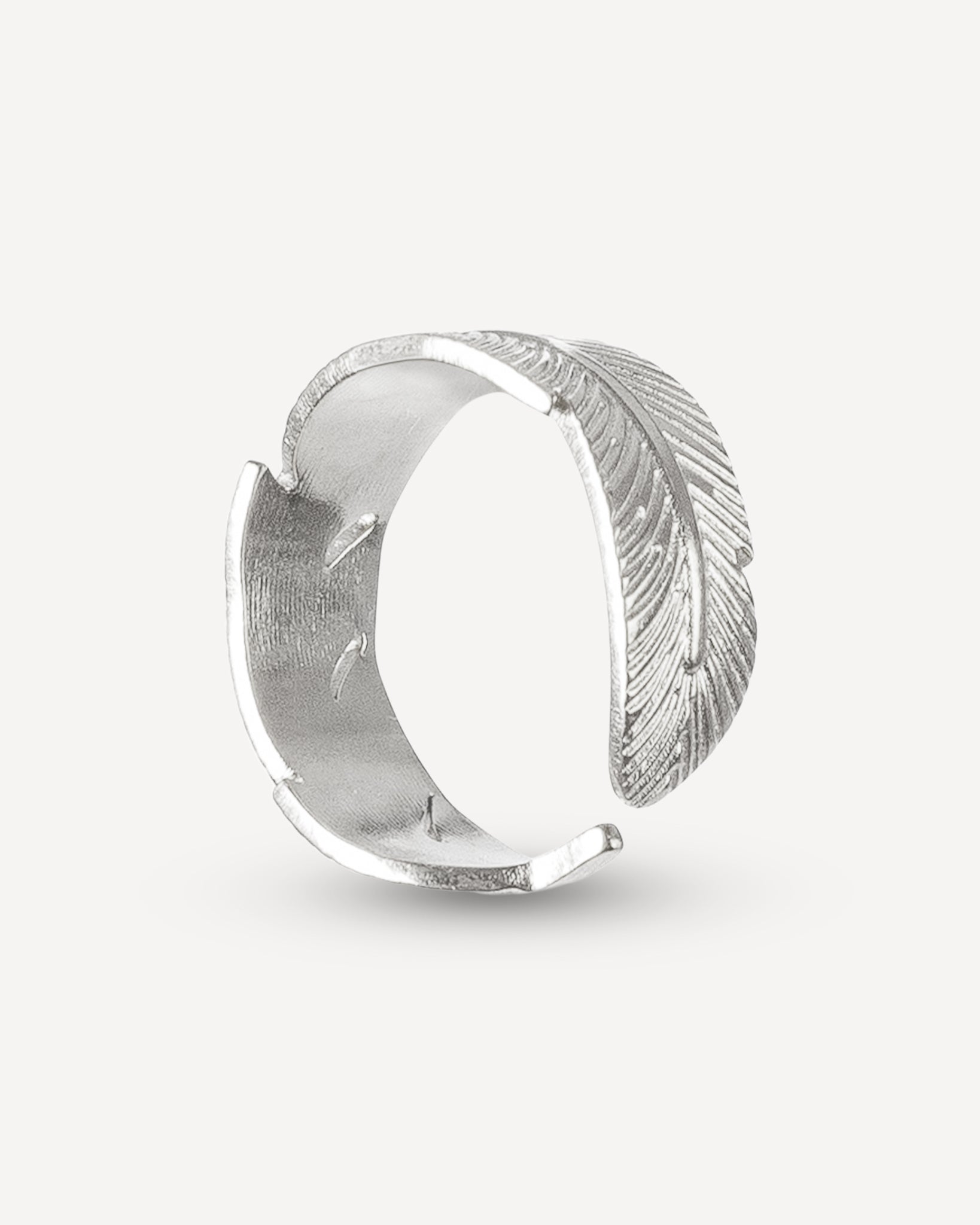 Free Spirit Feather Silver Ring