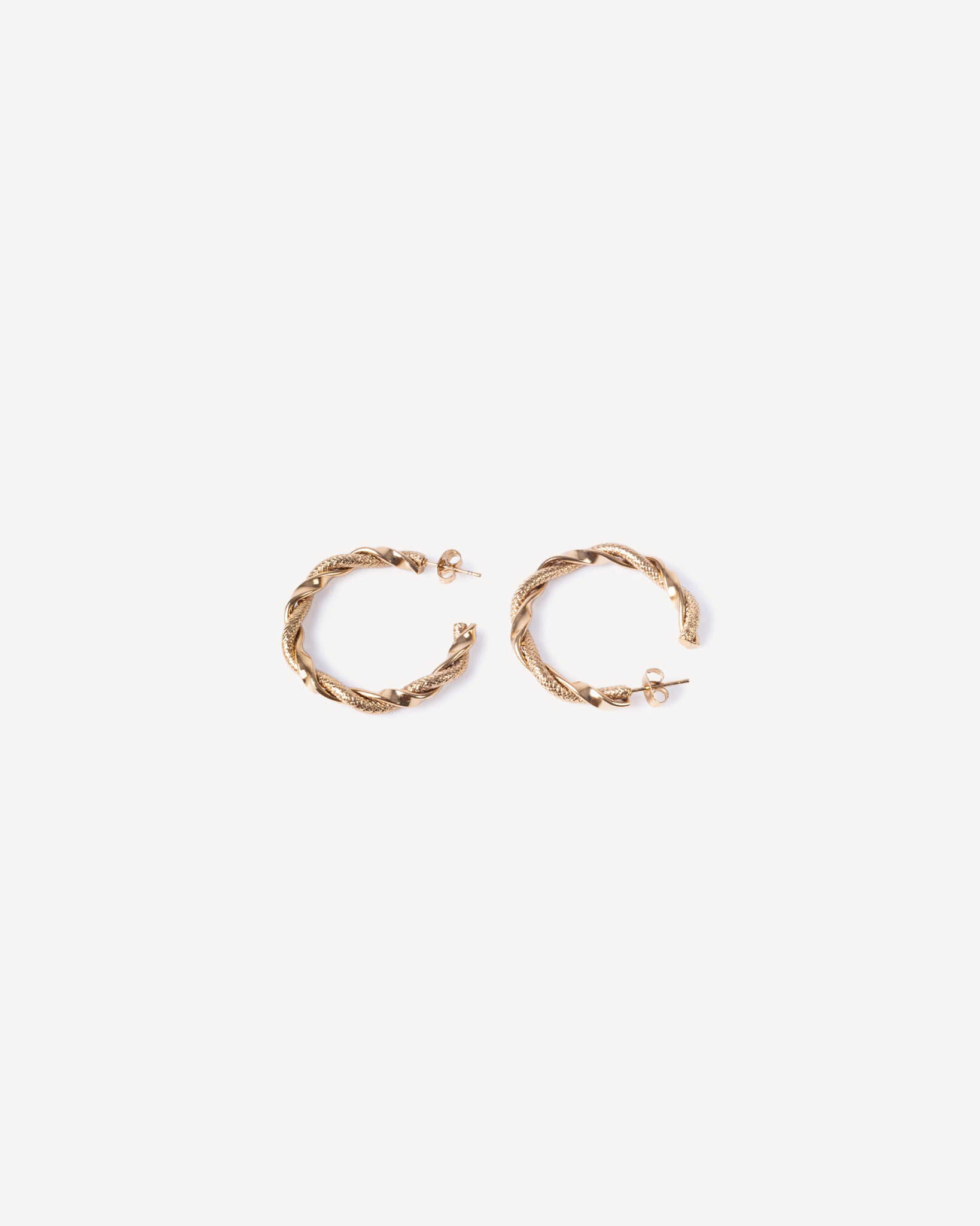 Twisted Detail Maxi Gold Hoops